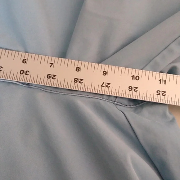 EDDIE BAUER SOFT BRUSHED COTTON, MIDRISE,LITE BLUE, 4 POCKET CROPPED CHINO PANTS - Picture 5 of 7